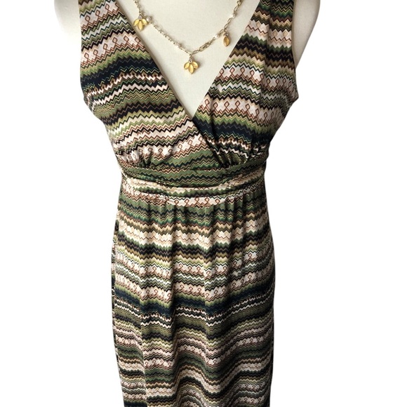 Vtg 90's Y2K Maxi Dress Surplice Empire Waist Sz 6 Boho Fairy Casual Retro - Picture 11 of 11